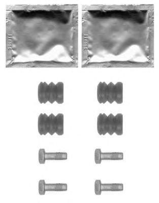 HELLA PAGID 8dz355201581 -  комплект принадлежностей, тормозной суппорт